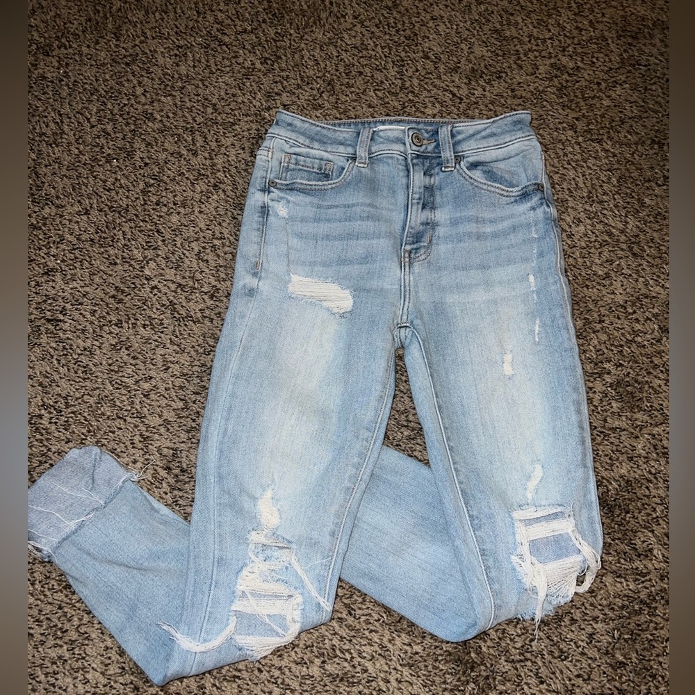 Eunina light wash cuffed women’s jeans size 2
